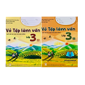 Sách - Combo Vở tập làm văn lớp 3 - tập 1 + 2 ( kết nối tri thức )