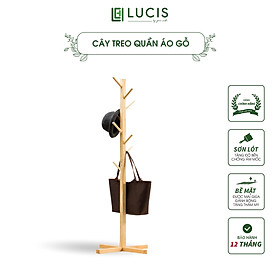 Mua Cây treo quần áo gỗ thông LUCIS kiểu dáng tiện dụng  cao cấp
