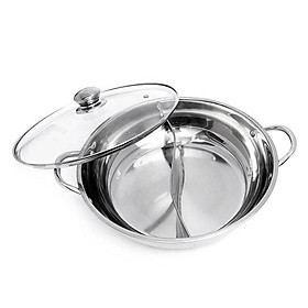 Mua NỒI LẨU INOX 2 NGĂN BẾP TỪ