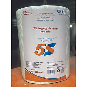 Khăn giấy đa năng - 1kg dạng cuộn, lau bếp tiện lợi, thấm DẦU MỠ tốt, giấy thấm thực phẩm, bảo quản rau củ, giấy ăn