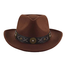 Western Cowgirl Hat Versatile Wide Brim Casual Cowboy Hat for Travel Adults Party