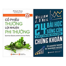 Hình ảnh Combo Cổ Phiếu Thường Lợi Nhuận Phi Thường + 24 Bài Học Sống Còn Để Đầu Tư Thành Công Trên Thị Trường Chứng Khoán (2 Cuốn)