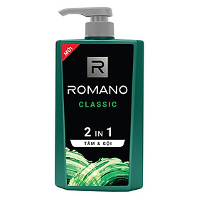 B - Dầu Tắm Gội 2 Trong 1 Dành Cho Nam Romano Classic (650g)