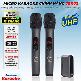 Mua Micro Không Dây MTMAX JBK02 WIRELESS Chính Hãng  Chất Âm Ngọt Ngào Bay Bổng  Độ Nhạy Cao  Bắt Âm Cực Chuẩn  Chống Hú Rít  Hỗ Trợ Giọng Hát Tối Đa  Dễ Dàng Phối Ghép Với Nhiều Thiết Bị hàng chính hãng