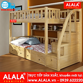 Mua Giường tầng ALALA118 gỗ thông nhập khẩu - www.ALALA.vn® - Za.lo: 0939.622220