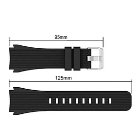 Dây đồng hồ cao su silicon chống thấm cao cấp dành cho galaxy watch 46mm / watch 3 45 mm