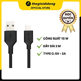 Mua Cáp Type-C 2 m AVA DS460-TB Đen - Hàng chính hãng