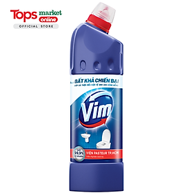 Nước Tẩy Bồn Cầu Vim Diệt Khuẩn Xanh Biển 880ML