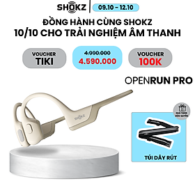 Mua Tai Nghe Bluetooth Thể Thao Truyền Âm Thanh Qua Xương SHOKZ OPENRUN PRO S810 - Hàng chính hãng - Sạc nhanh Thời lượng Pin 10 tiếng - Kháng nước IP55