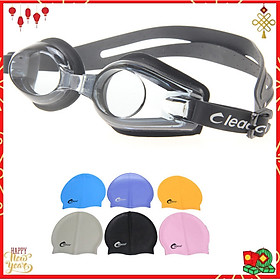 Kính bơi chống sương mờ, chống UV Cleacco, dây đeo được làm 100% silicone mềm mại, thoải mái, thiết kế không trơn trượt, độ co giãn và độ bền thách thức thời gian, dành cho vận động viên chuyên nghiệp hoặc người thích người đi bơi hằng ngày. Tặng nón bơi Silicon Cleacco cao cấp ( Giao màu ngẫu nhiên)