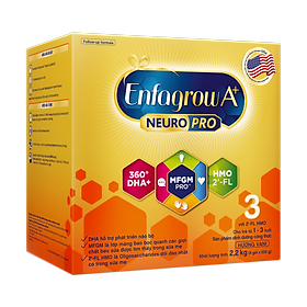 Sữa bột Enfagrow A+ NeuroPro 3 với 2’-FL HMO cho trẻ từ 1 – 3 Tuổi - Vị Nhạt Dễ Uống (2.2kg)