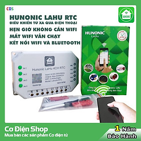 Công tắc thông minh [ĐIỀU KHIỂN TỪ XA] Hunonic Lahu 4 Kênh RTC - Điều khiển qua Wifi, Bluetooth - Hẹn giờ không cần wifi