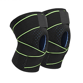 Bộ 2 đai bảo vệ đầu gối có lò xo trợ lực hỗ trợ khớp gối Sport Knee Pad AOLIKES YE-7908