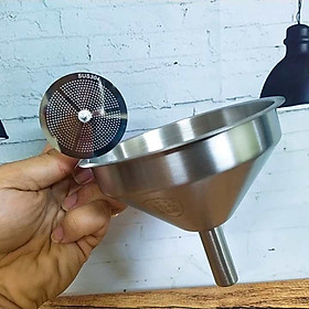 Mua PHỄU QUẶNG INOX SUS 304 Có Lưới Lọc CAO CẤP Size15cm SIÊU ĐẸP. Dụng Cụ Nhà Bếp dùng Pha chế  chế biến. Phù hợp GIA ĐÌNH NHÀ HÀNG ĐẲNG CẤP