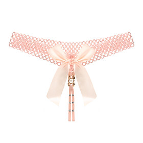 Quần lọt khe quần lót nữ ren sexy rỗng thắt lưng mỏng khoe eo sexy cám dỗ thoáng khí nơ trước