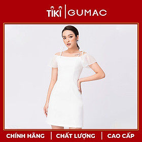 Đầm trễ vai tay phối DA9246 GUMAC