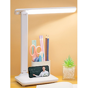Mua Đèn led để bàn học tích điện XH3600 có kệ đựng bút  điện thoại với 3 chế độ sáng bảo vệ mắt chống cận thị
