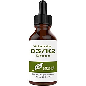 Vitamin D3 Drops with Vitamin K2 for Best Absorption. Immunity Booster - Vitamin D Drops for Adults, Children, Kids and Infants. Liquid Vitamin D with K2. Top Selling Liquid Vitamin Drops