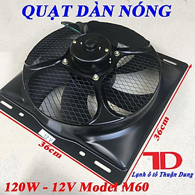 Mua Quạt dàn nóng 14x14 inch 36x36 cm loại 12V Model M60
