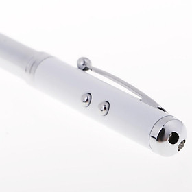 2-4pack LED Laser Pointer Pen Capacitive Stylus Touch Screen Ballpoint Pen White
