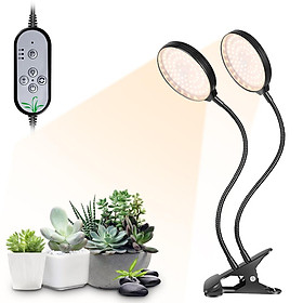 USB Plant Grow Light 156 LEDs Sunlight Full Spectrum Adjustable Desktop Clamp Growing Lamp for Indoor Plants 5 Dimmable