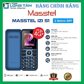 Điện thoại Masstel Izi S1 4G - Hàng chính hãng