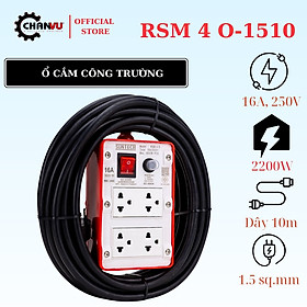 Mua Ổ cắm Công Nghiệp RSM  4 ổ cắm  1 công tắc  Công suất 2200W  tiêu chuẩn chất lượng TIS Thái Lan