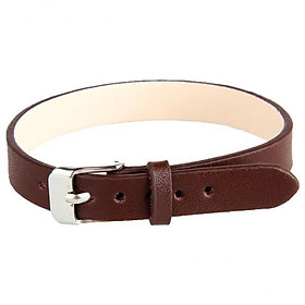 2xFashion Cow Leather Wristband Cuff Bracelet Bangle Charm Women Jewelry Brown