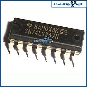 Mua IC điều khiển 74LS247 BCD to 7 chân cắm DIP16