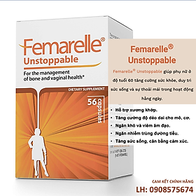 Thực phẩm BVSK Femarelle Unstoppable dành cho phụ nữ hậu mãn kinh hỗ trợ