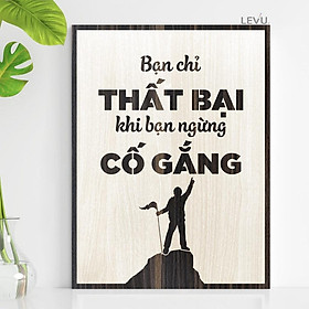 Tranh Treo Tường Gỗ TBIG049 trang trí phòng học