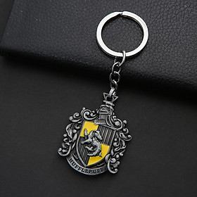 Móc khóa kim loại huy hiệu trường Harry Potter
