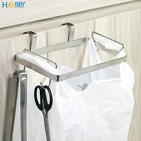 Mua Móc treo túi đựng rác HOBBY Home Decor MTR gắn cánh cửa tủ kèm 4 móc treo - Inox 304 không rỉ sét - cho cửa dày 3cm