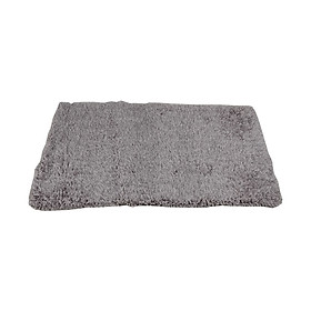 Thảm trải sàn lông xù HEDDA vải sợi tổng hợp polyester độ bền cao màu xám đen, kích thước 120x180cm | Index Living Mall - Phân phối độc quyền tại Việt Nam