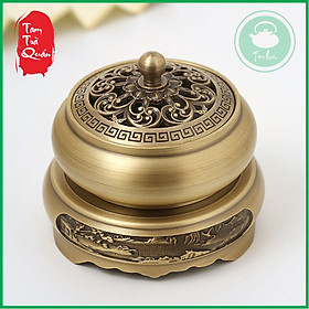 Mua Lư hương đốt trầm bằng đồng đúc nguyên khối