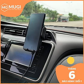Mua (BẢO HÀNH 6 THÁNG) Kẹp điện thoại ô tô cảm ứng tự mở/giữ điện thoại tích hợp sạc không dây 15W (có Chân kẹp + Dán tablo)