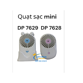 Mua Quạt mini cầm tay  đeo cổ DP 7628 sạc tích điện - Siêu tiện lợi  Pin Lithium 800mAh  cáp sạc usb  thiết kế quạt cầm tay gọn nhẹ  dễ dáng bỏ túi khi đi chơi  du lịch