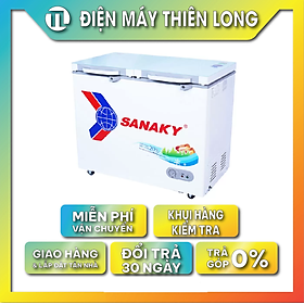 TỦ ĐÔNG SANAKY 240 LÍT VH-2899A2KD ĐỒNG (R600A) (KÍNH CƯỜNG LỰC) - HÀNG CHÍNH HÃNG