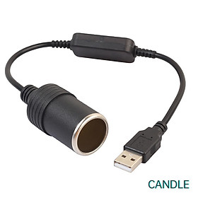 Bộ Chuyển Đổi Ổ Cắm Usb Sang 12v 5v Cho Xe Hơi