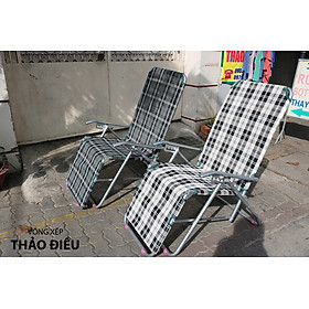 Ghế xếp vải bố thư giãn khung sơn tĩnh điện cao cấp