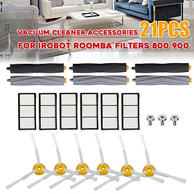 21PCS Vacuum Cleaner For iRobot Roomba Filters 800 900