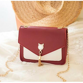 Túi đeo nữ thời trang dây xích, nhỏ xinh, chất liệu PU bền đẹp TK0040