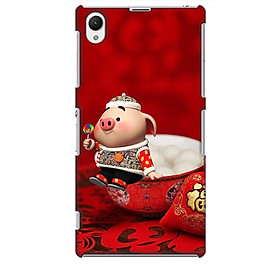 Ốp lưng dành cho điện thoại SONY Z1 Heo Ăn Kẹo
