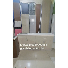 Mua Tủ bếp mini nhựa đài Loan ốp mặt gạch sẵn bồn rửa