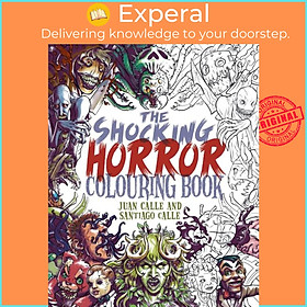 Sách - The Shocking Horror Colouring Book by Santiago Calle (UK edition, paperback)