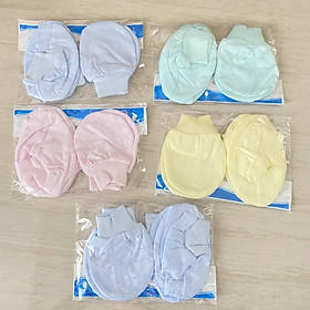 Combo 5 đôi bao tay, bao chân Bo Màu JOU- Chất vải 100% cotton mềm, mịn, thoáng mát