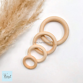 Mua 1 vòng gỗ mộc nhiều size 3/5/6/7/10cm làm đồ thủ công  macrame  treo nôi  trang trí chụp ảnh