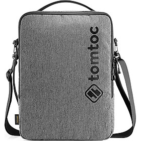 TÚI ĐEO CHÉO TOMTOC (USA) URBAN SHOULDER BAGS FOR ULTRABOOK 15″ GRAY (H14-E02G)