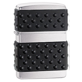 Bật Lửa Zippo Black Zip Guard Brushed Chrome 200ZP