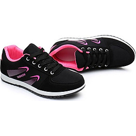 Giày nữ sneaker đen hồng siêu chất